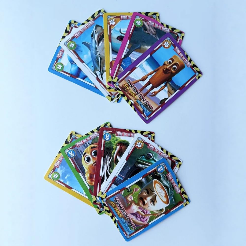 Italian Brain Lot Tuntun Tun Character LOMO Adults and 36 Packs X 8 Card Set Cards Cards, Saful, 288-Piece Rock-Paper-Scissors Cards, Trading, Kids,