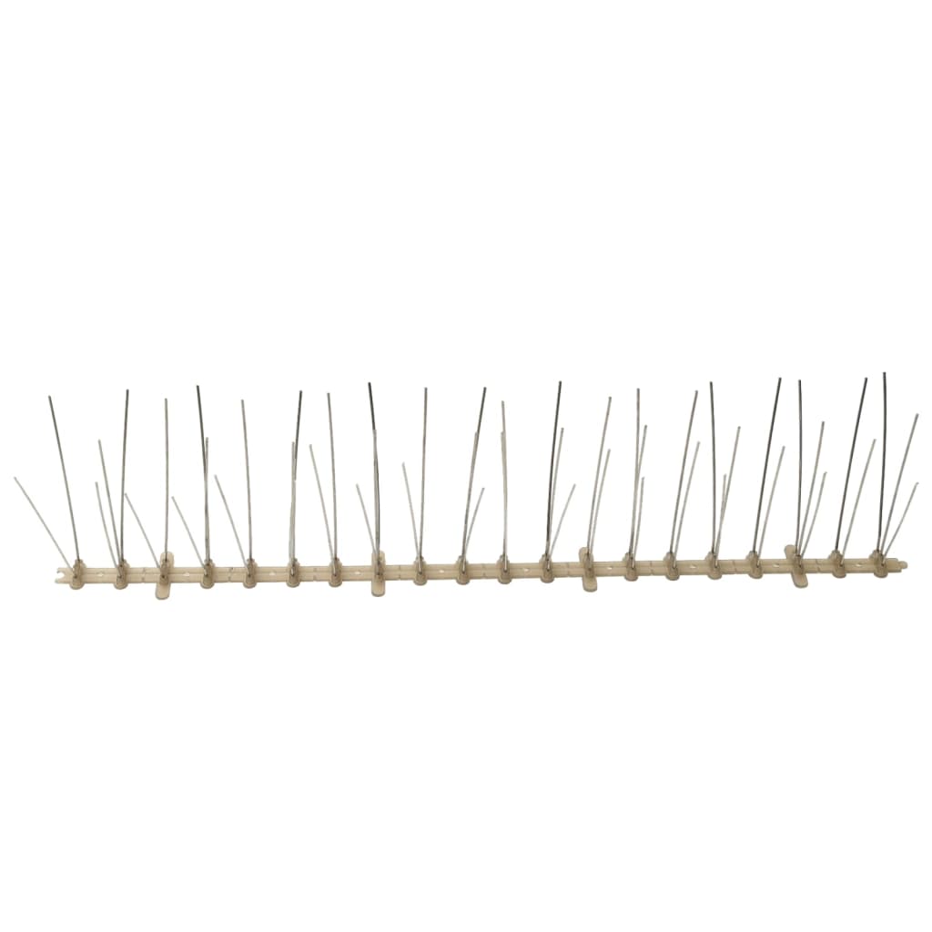 6 Piece Bird Deterrent Spikes Set 3 m Plastic 5 Row Design