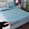 Bedroom Thick Fitted Sheets Non-slip Mattress Protector Four Corners Dust-proof Household Simple Bed Sheet for King Queen Size