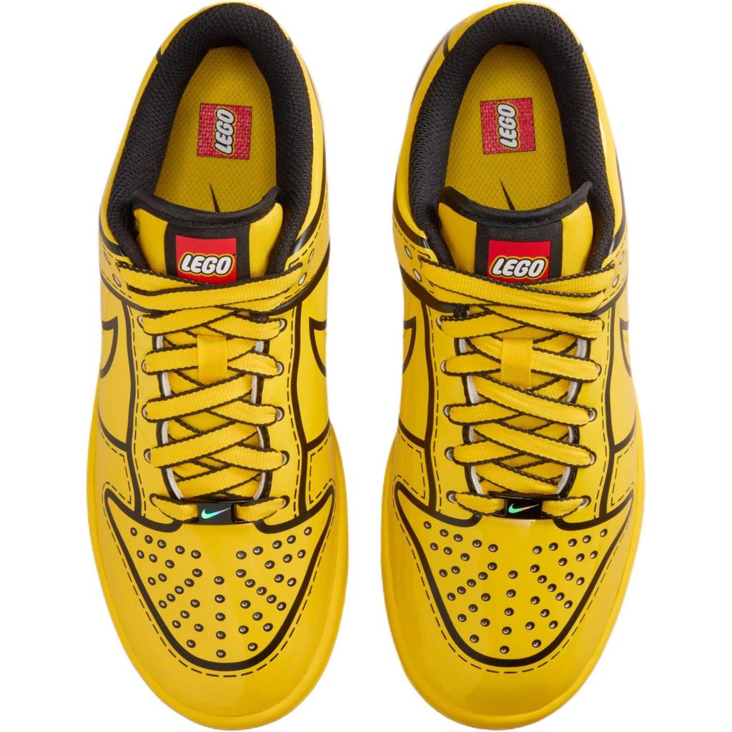 Nike Dunk Low x LEGO IF2117-700 Tour Gelb GS Kinder Lifestyle Schuhe