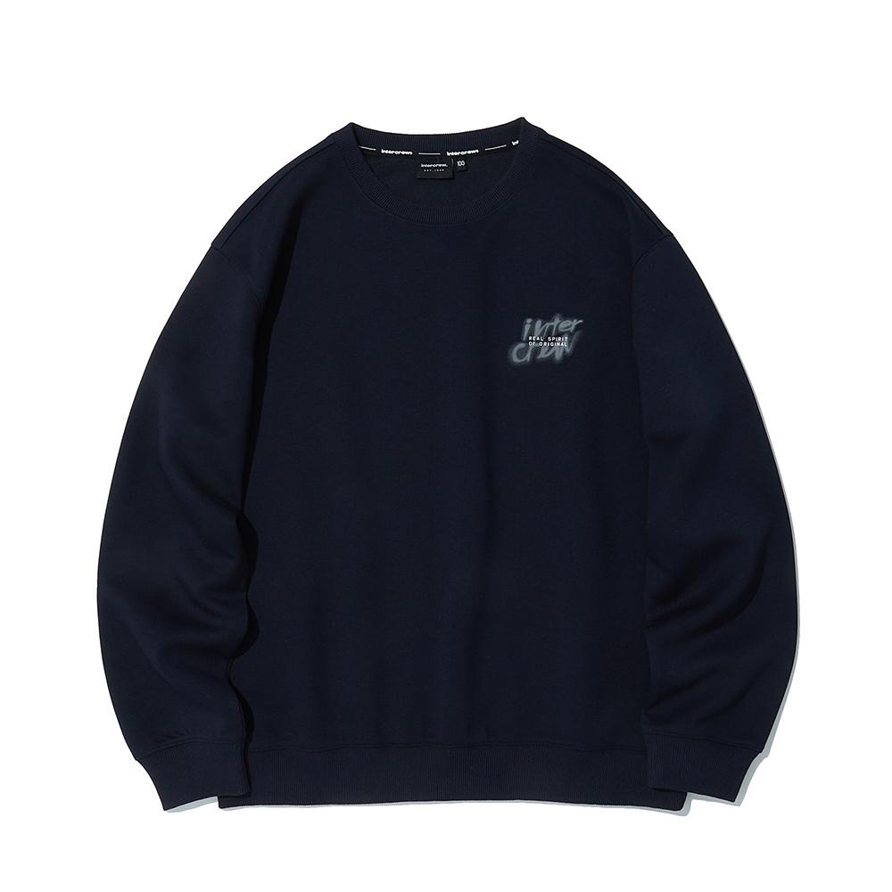 INTERCREW Spray-Dye Sweatshirt D Navy Itz1Tm02Ady