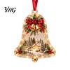 Gift for Music Lovers 2D Christmas Melody Hanging Ornament, Musical Theme Tree Decor, Festive Decoration Piano Treble Clef Violin Bell Note