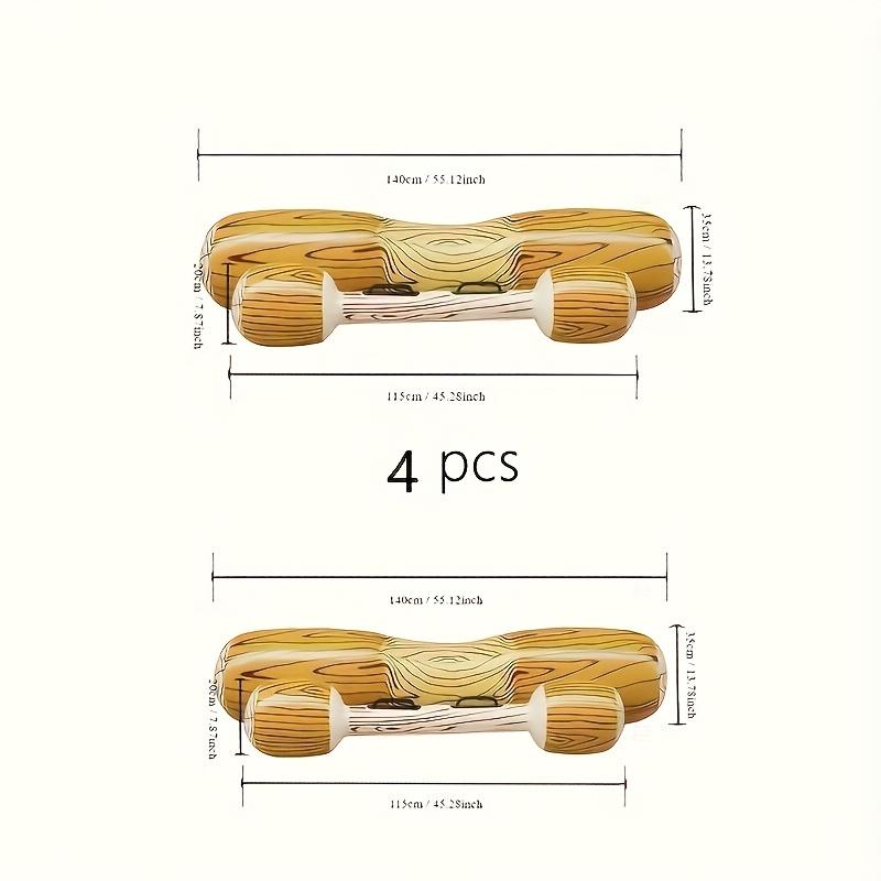 Fun Water Game with Inflatable Floating Wood Grain Patterned Bumper, Suitable for Outdoor Beaches, Pool Parties