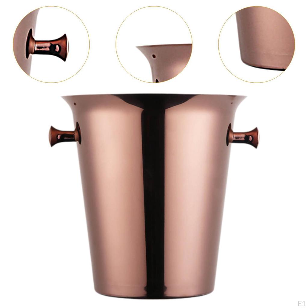 Biereimer Getränkekühlwanne Getränkekühler Runder Weineisbehälter für Cocktailpartys