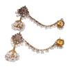 European Bohemian Ethnic Style Indian Pearl Tassel Bell Earrings