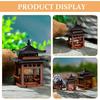 HANABASS Mini Pagoda Statue Fairy Accessories Garden Miniature Hexagon Pavilion Figurine for Flower Vase Micro Landscape Asian Zen Garden Aquarium