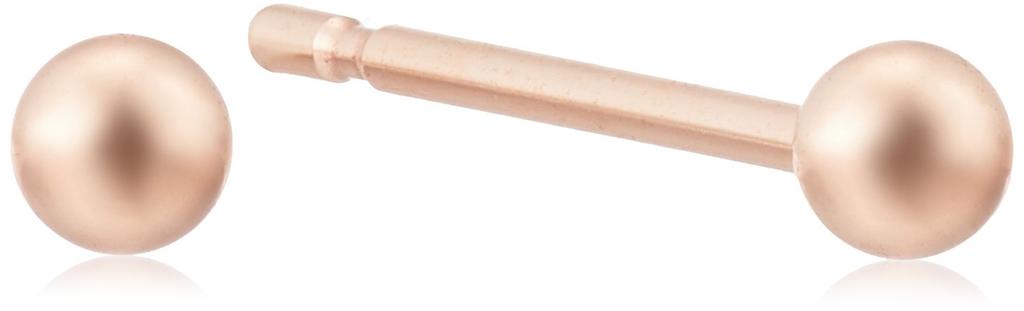 ESTELLE [Official] Women's Earrings, 18K Pink Gold (2mm) 0202-1461-0017-0000