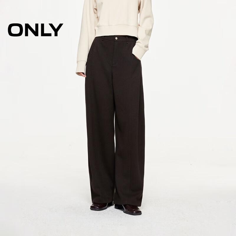 

ONLY Women s Velvety High-Waist Loose Wide-Leg Pants S