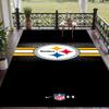 Soft Floor Carpet Pittsburgh Steelers Pattern Area Rug Decorative Mat For Home Room Decoration