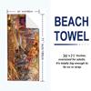 Lord Rings Print Beach Towel, Large Soft Quick Dry Towel for Beach Camping Swimming