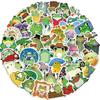 50/100PCS Cartoon Cute Frog Stickers DIY Decoration Guitar Notebook Luggage DIY Waterproof Stationery Stickers