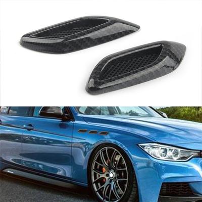 6Pcs Car Styling 3D Shark Gill Car Side Fake Vent Sticker Carbon Fiber Color Fine Decoration Modified Car Styling Popular Sticker