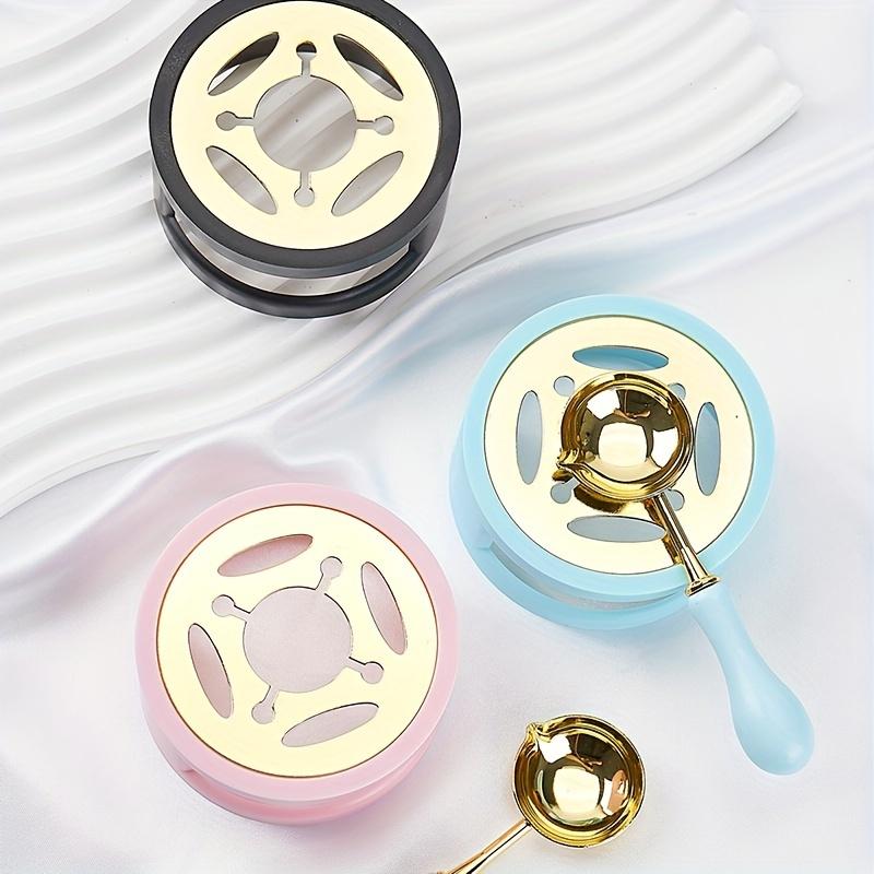 2PC/SET Wax Seal Stamp Kit With Sealing Wax Warmer, Wax Melting Spoon For Wedding Gift Envelopes