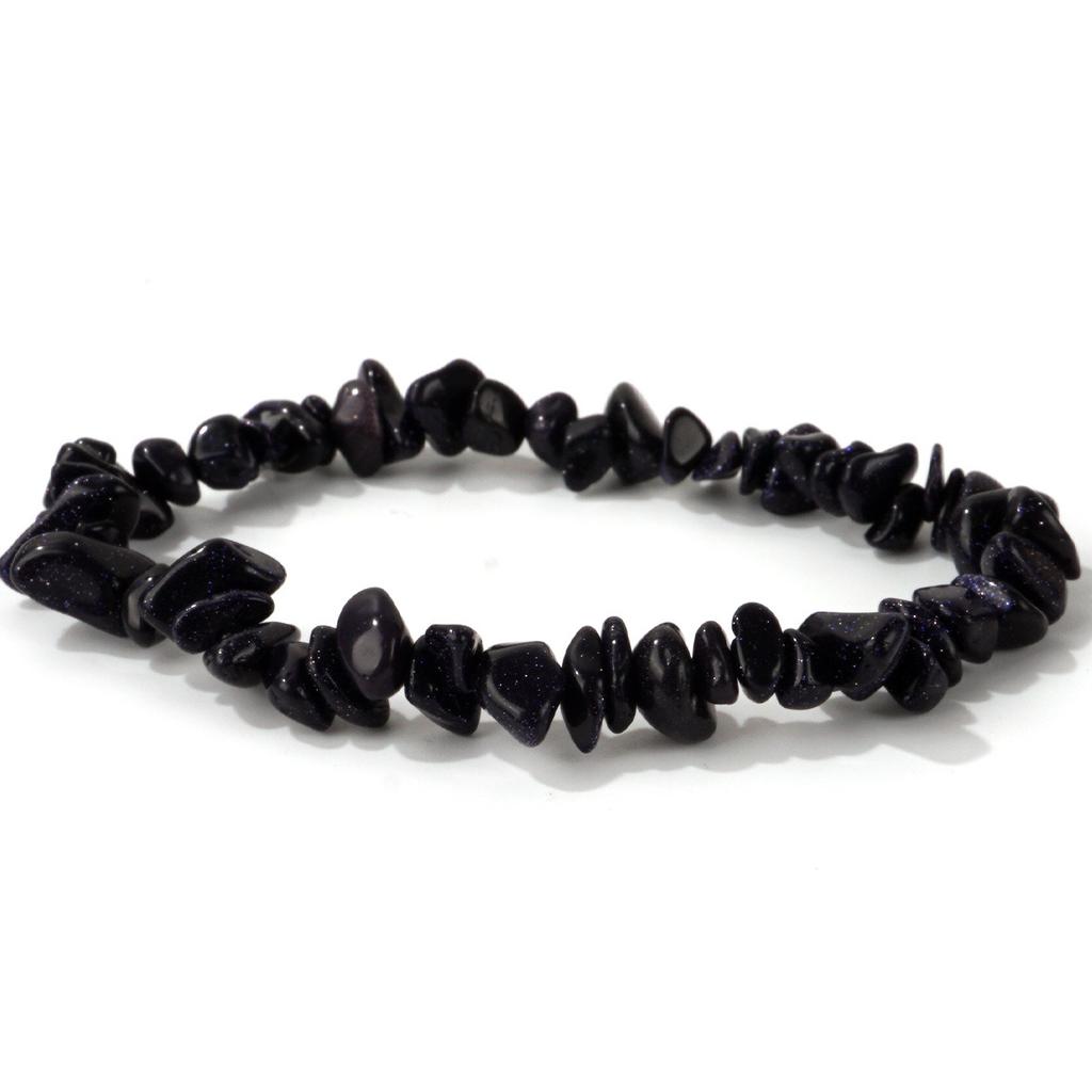 Natural stone bracelet beaded natural gravel elastic stacking wearing versatile high-end light luxury hot-selling bracelet