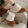 Fashion Furry Platform Snow Boots for Women Round Toe Height Increasing Non Slip Goth Trend 2025 High Quality Work Padded Woman Shoes