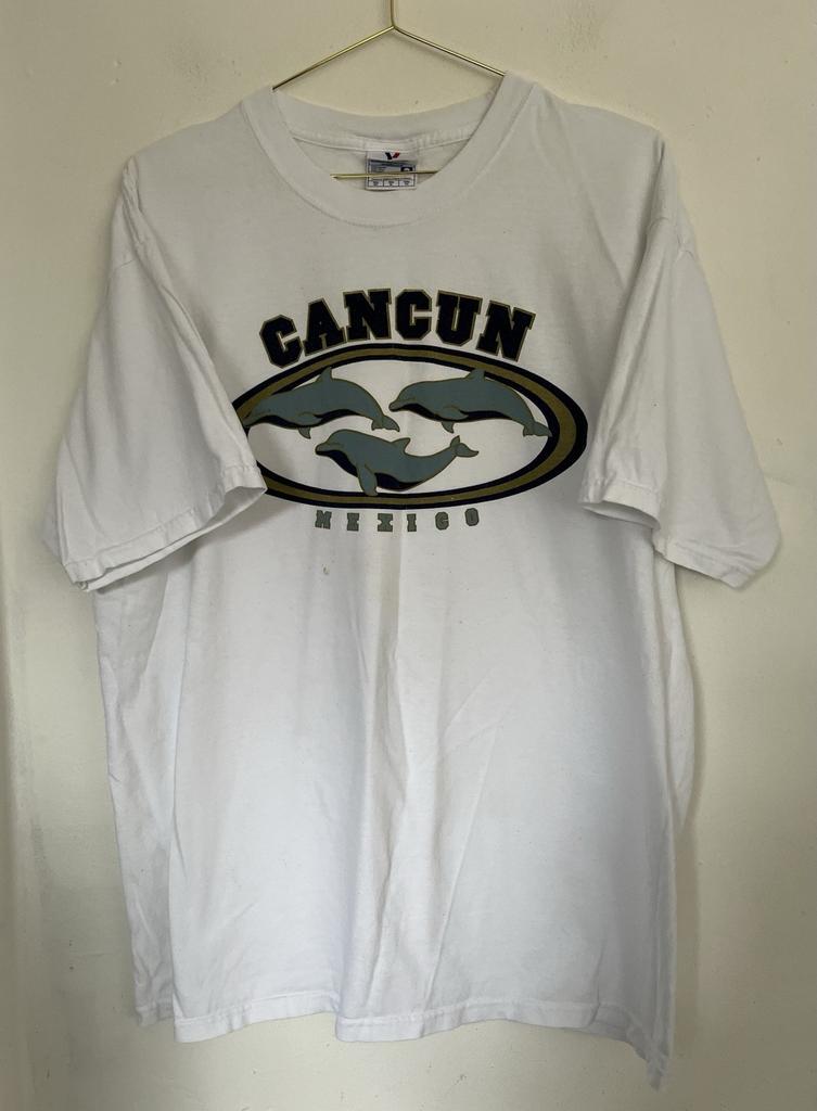 Vintage Cancun Shirt XL Destination Holiday Vacation Mexico Retro