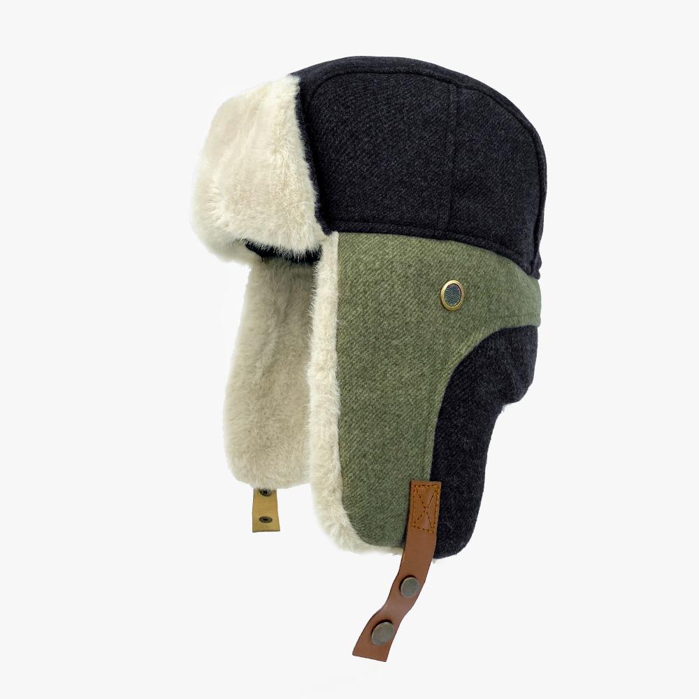 

Новая зимняя шапка-ушанка для женщин, модная в корейском стиле, с защитой ушей и защитой от холода, плюс бархатная утолщенная шапка для мужчин, теплая для катания на открытом воздухе Adjustable