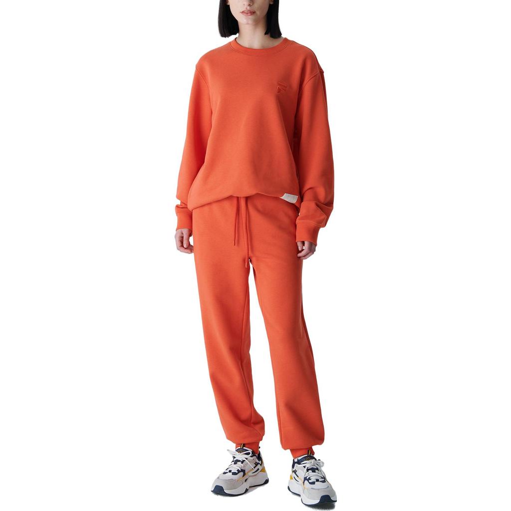 Fila Knitted Sweatpants Men's Orange Moderate Cuffed Pants FS2FPF3102XOED