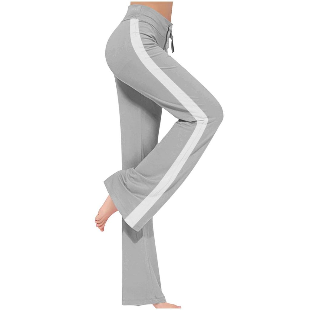 Women's Winter Sweatpants Solid Color Casual Pants Women's Fleece Sweatpants Wide Leg Straight Pants