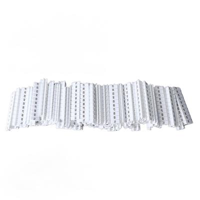 100PCS UK3N Terminal Marker Labels Nylon Terminal Block Marking Strip Press Type Installation ZB5