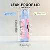 1PC Our Mom Text Quote Print 750ml Color Plastic Sports Water Bottle Leakproof Flip Straw Lid Suitable for Sports Office Home Use