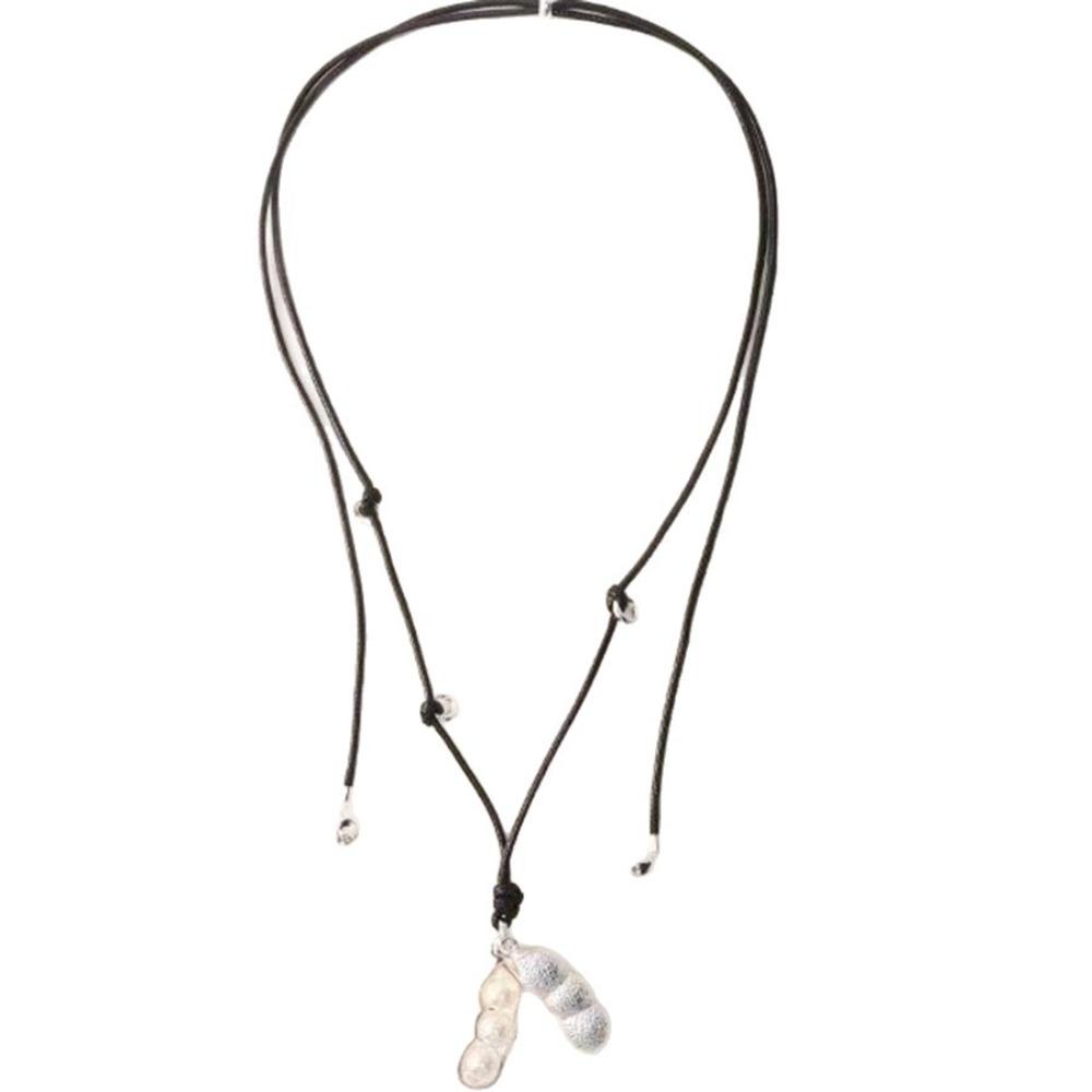 Long Chain Necklaces Rope Sweater Chain Fashion Pea Pod Necklaces  Gift
