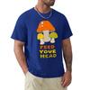 Feed Your Head With Retro Mushrooms T-Shirt Custom T Shirt Summer Clothes Oversized T Shirt Plus Size Tops Men Clothes