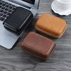 Leather Headphone Protective Cover Dust-proof Audio for Shell Earphones Storage Cases Earphone Zipper Bags Spare Parts