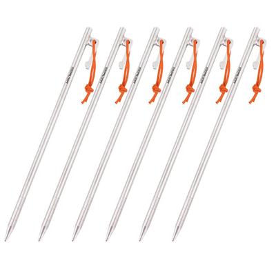 Soomloom Plachta na stan Vyrobená z 64 zliatiny titánu s 6 kusmi pevných lán Vysoko pevné, odolné voči korózii, ultraľahké vybavenie Kolíky/Kolíky 7,5 mm25 cm