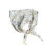 Triangle Scarf Silk Scarf High-end New Versatile Neck Protector Decorative Thin Scarf Floral Headscarf Headband Tied Hair
