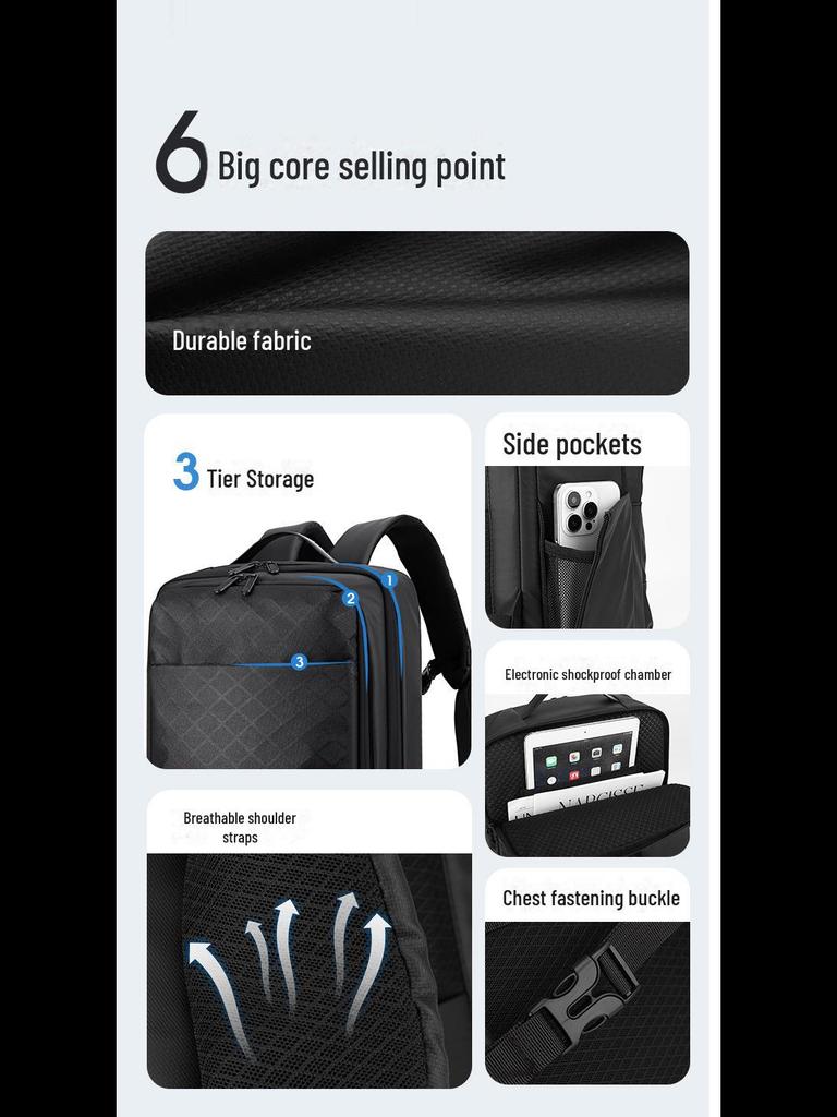 Stylish Large Capacity Casual Business Backpack for Women and College Students