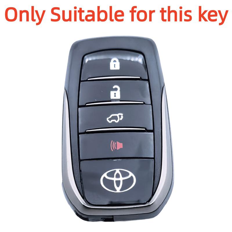 Silicone Auto Remote Car Key Case Cover For Toyota Chr Hilux Fortuner Land Cruiser 200 Camry Corolla Crown Rav4 Highland
