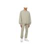 Fear of God Essentials Flocking Logo Long Sleeve Fleece Pullover Sweatshirt Men Sweatshirt Heather-Green FOG-SS22-254