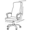 Elastic Boss Rotating Computer Chair Seat Case Thicken Jacquard Office Boss Chair Cover Stretch Chair Covers with Armrest Covers