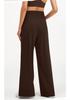 Women's Wide-Leg High Waist Summer Yoga Pants - Lightweight, Loose Fit, Straight, Long Sports Pants for Fitness & Casual Wear.