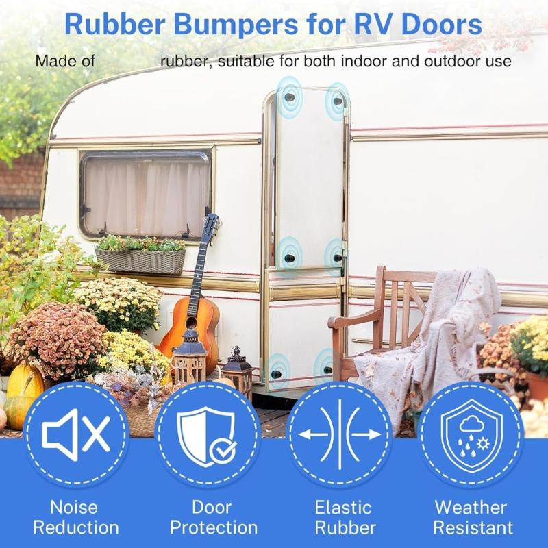 4pcs Protection Pads PP Material for Easy Installation On Sliding Doors Cabinets and RVs Compartments To Avoid Scratches