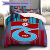 Biancheria da letto con motivo Trabzonspor, Set piumone Copripiumone Federa Regalo di compleanno per la casa(1 * copripiumino + 2 * federa, senza nucleo)