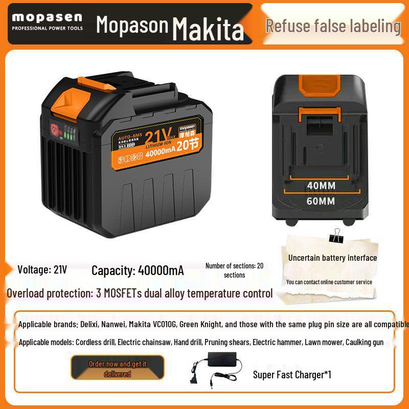 Makita 21V Lithium Battery Hammer Drill & Angle Grinder Combo