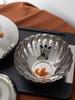 Nordic Stainless Steel Pumpkin Striped Fruit Bowl, Designer Styles Serving Plates for Bread Salad Table, Home Decoration Gifts