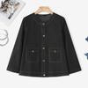 ZANZEA Women Casual Round Neck Long Sleeve Vintage Denim Blouse