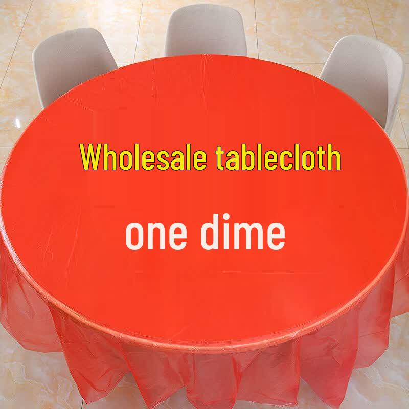 ZISIZ Disposable Plastic Waterproof Tablecloth