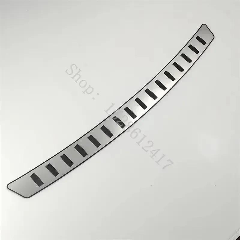 For VW Volkswagen Passat B7 2012~2016 Rear Styling Stainless Rear Bumper Protector Sill Trunk Rear Guard Tread Plate Cover Trim