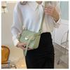 1Pc Textured Underarm Bag Women's Summer  Trendy Fashion Chain Bag Small Square Bag Ins Single Shoulder Crossbody Small Square Bag