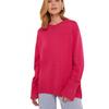 Womens Oversized Crewneck Knit Sweater Loose Fit Soft Warm Winter Top