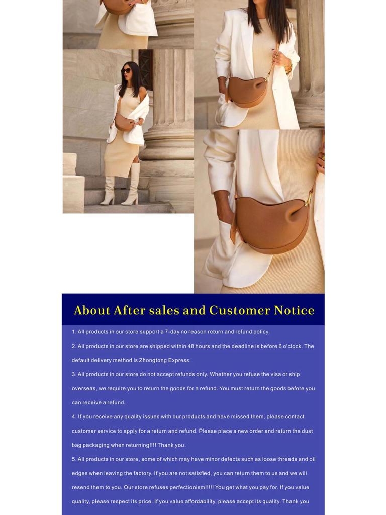 Tonca Genuine Leather Saddle Bag: Crossbody Underarm Design for Women