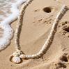 European and American Summer Bohemian Shell Starfish Beaded Collarbone Chain Personalized Versatile Conch Beach Vacation Necklace