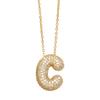 Alphabet 26 Letters Necklace Gold Color Women Sweater Chain Simple A-Z Letter Clavicle Chain  Daily