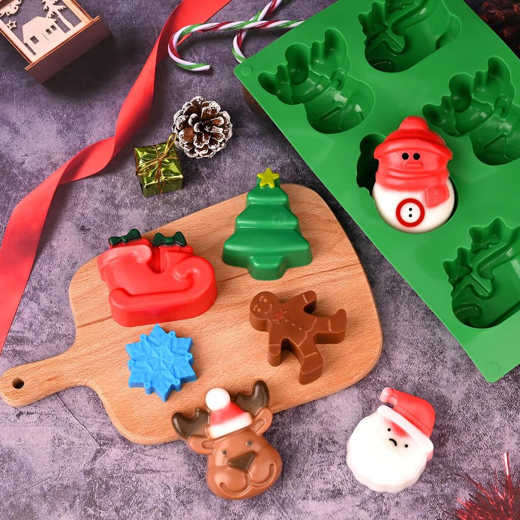 Christmas Silicone Cake Mold, DIY Christmas Tree Cake, Chocolate Cake Mold, Baking Tools