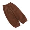 Pantalons légers double épaisseur en gaze de coton anti-moustiques pour enfants, coupe ample lanterne, longs, pour garçons et filles, Collection Printemps Été