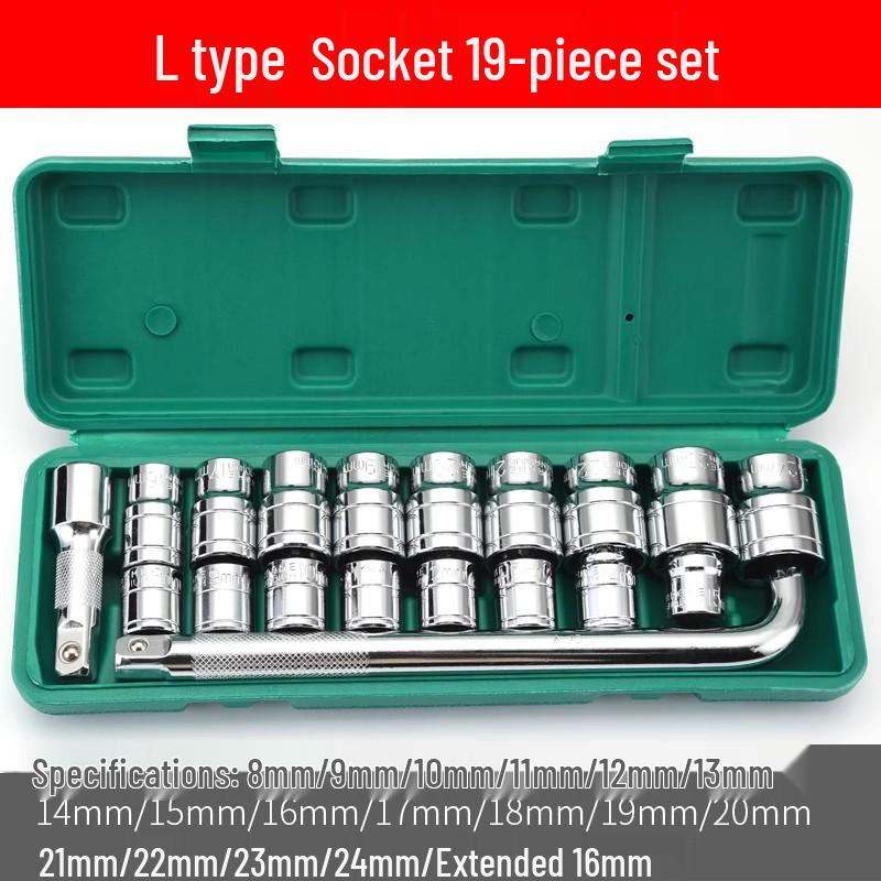 Quick L-Type Hexagonal Socket Wrench Set with Extensions